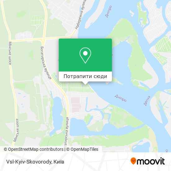 Карта Vsl-Kyiv-Skovorody