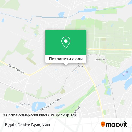 Карта Відділ Освіти Буча