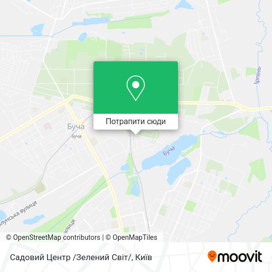 Карта Садовий Центр /Зелений Свiт/