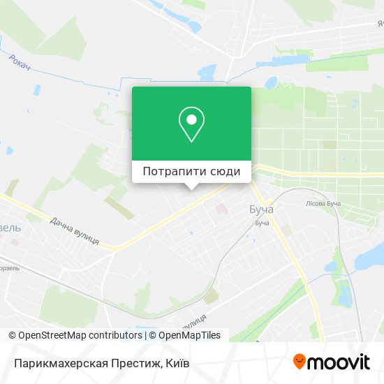 Карта Парикмахерская Престиж