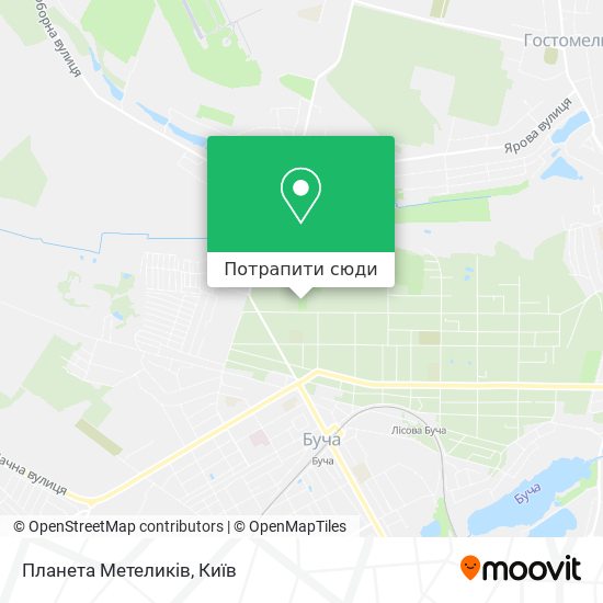 Карта Планета Метеликів