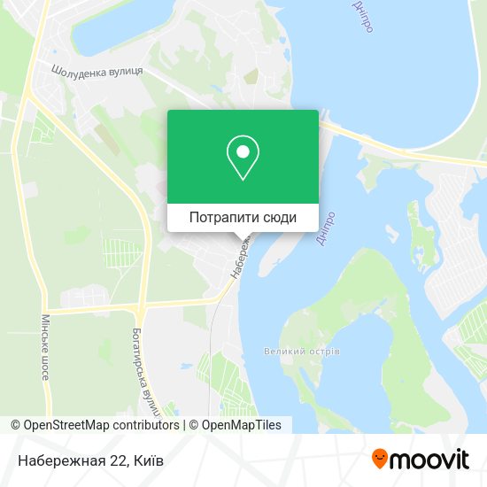 Карта Набережная 22