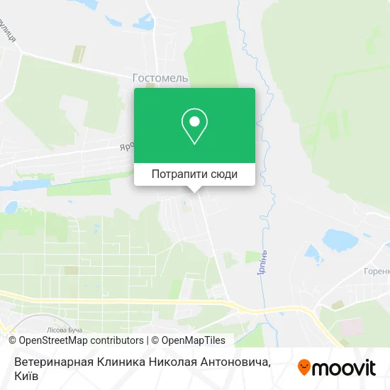 Карта Ветеринарная Клиника Николая Антоновича