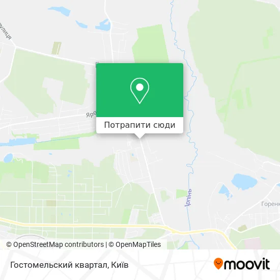 Карта Гостомельский квартал