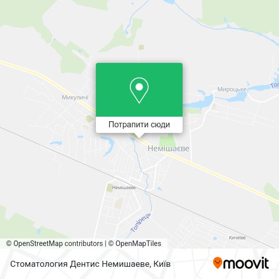 Карта Стоматология Дентис Немишаеве