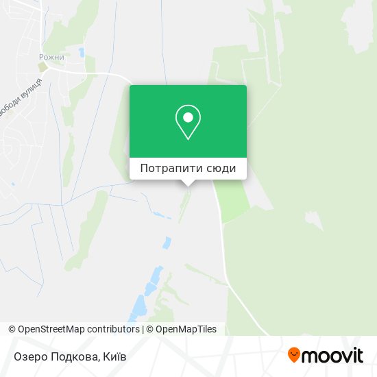 Карта Озеро Подкова