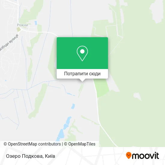 Карта Озеро Подкова