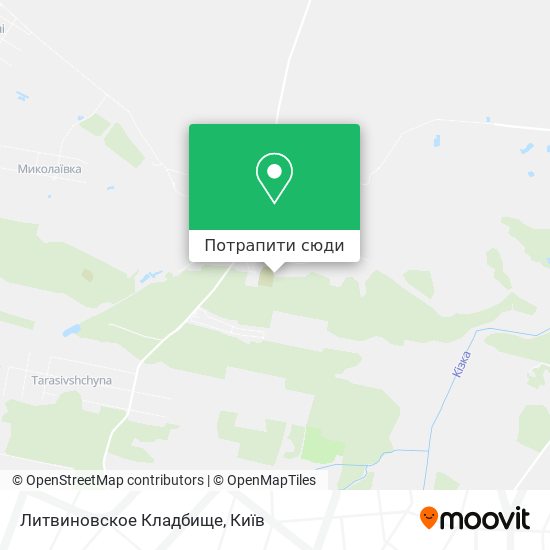 Карта Литвиновское Кладбище