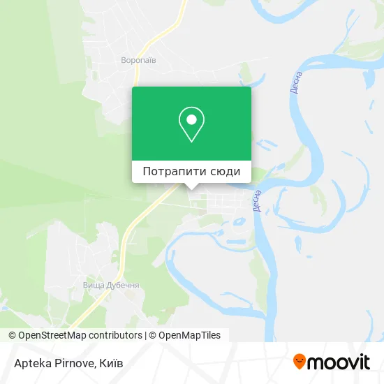Карта Apteka Pirnove