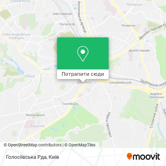 Карта Голосіївська Рда