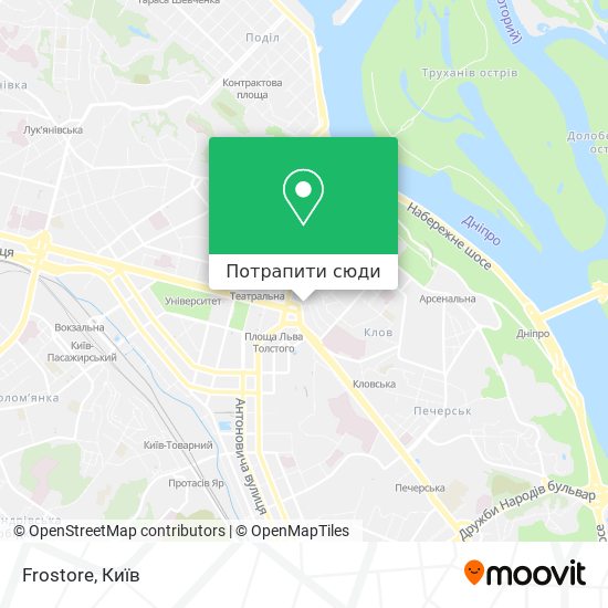 Карта Frostore