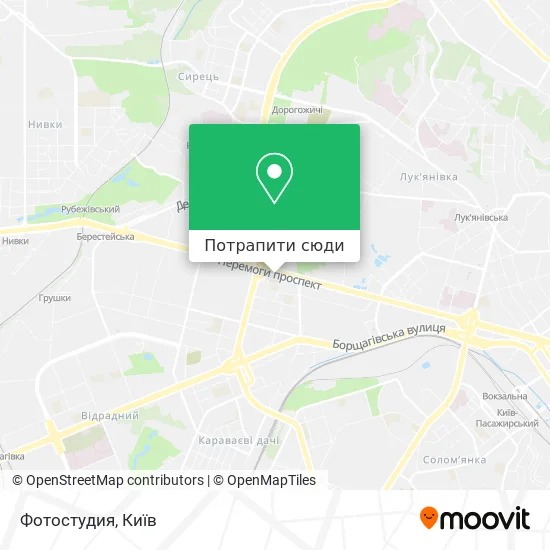 Карта Фотостудия