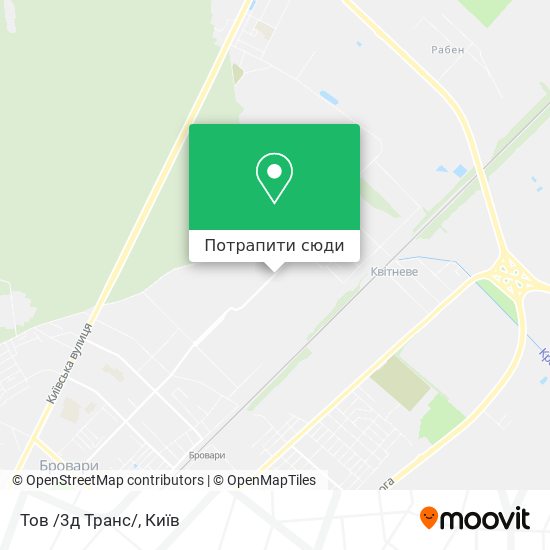 Карта Тов /3д Транс/