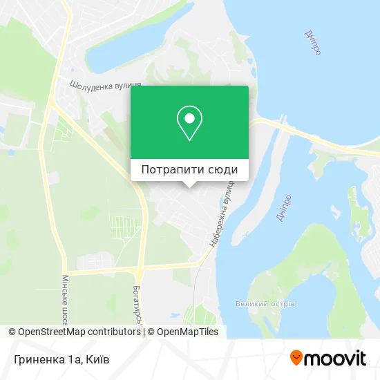 Карта Гриненка 1а