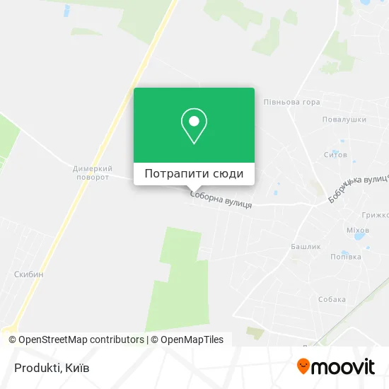 Карта Produkti