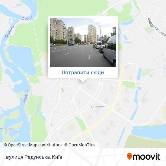 Карта вулиця Радунська