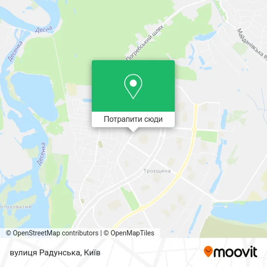 Карта вулиця Радунська