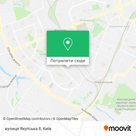Карта вулиця Якутська 8