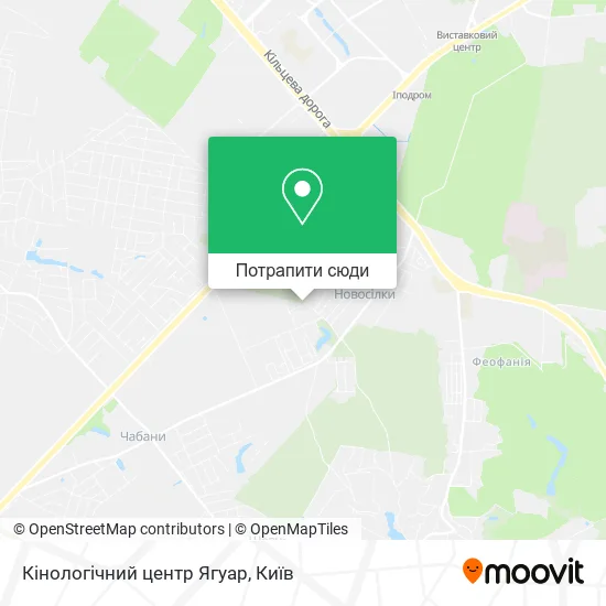 Карта Кінологічний центр Ягуар