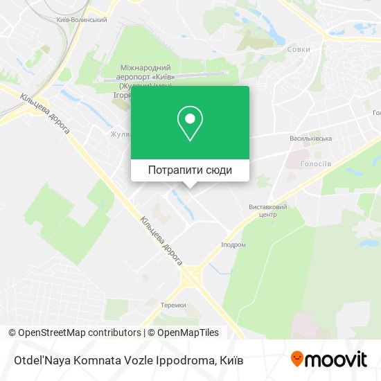 Карта Otdel'Naya Komnata Vozle Ippodroma