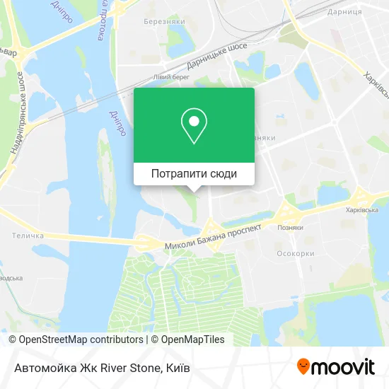 Карта Автомойка Жк River Stone