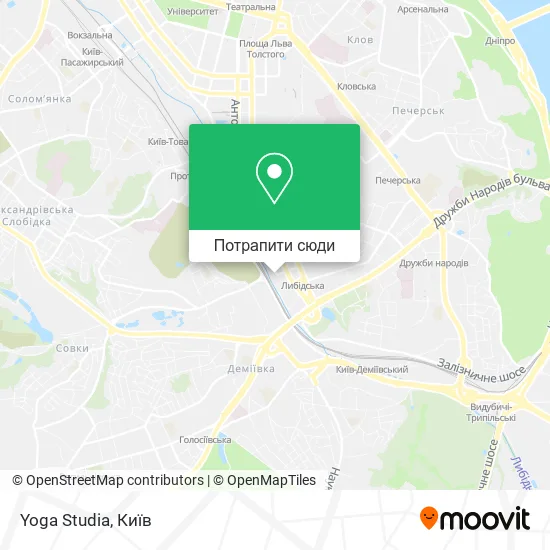 Карта Yoga Studia