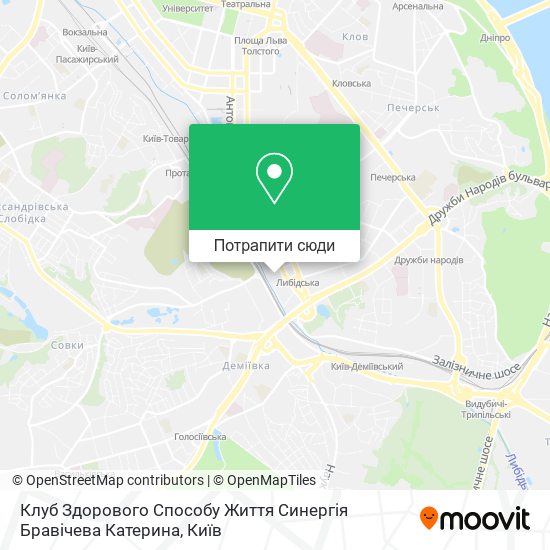 Карта Клуб Здорового Способу Життя Синергія Бравічева Катерина