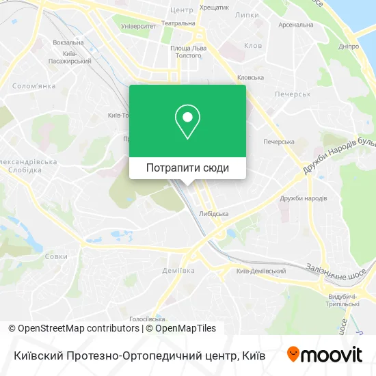 Карта Київский Протезно-Ортопедичний центр