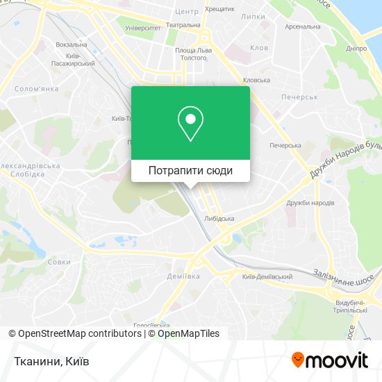 Карта Тканини