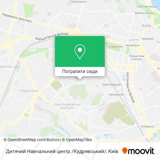 Карта Дитячий Навчальний центр /Кудрявський/