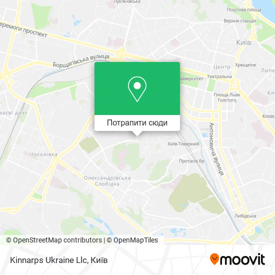 Карта Kinnarps Ukraine Llc