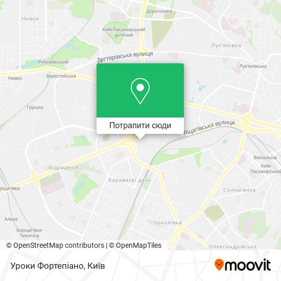 Карта Уроки Фортепіано