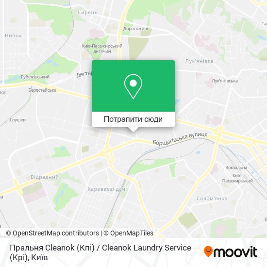 Карта Пральня Cleanok (Кпі) / Cleanok Laundry Service (Kpi)