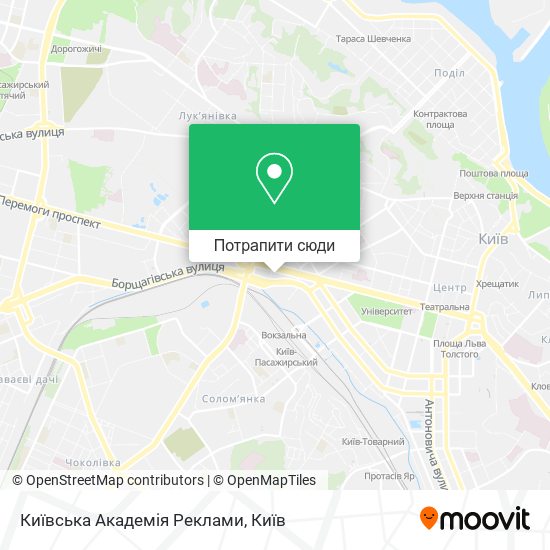 Карта Київська Академія Реклами