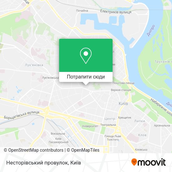 Карта Несторівський провулок