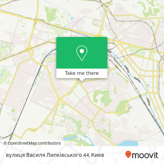 Карта вулиця Василя Липківського 44