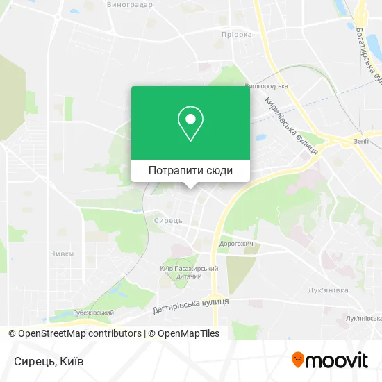 Карта Сирець