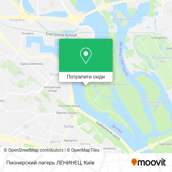 Карта Пионерский лагерь ЛЕНИНЕЦ