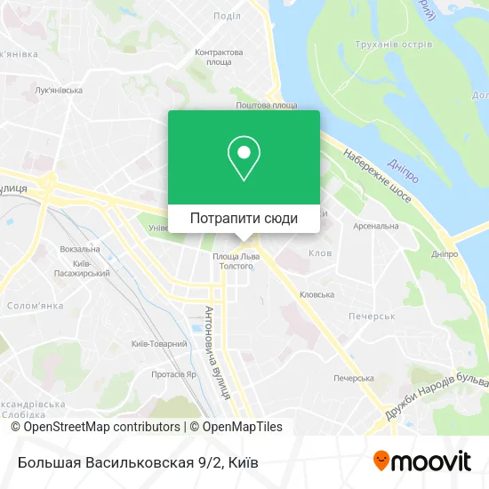 Карта Большая Васильковская 9/2
