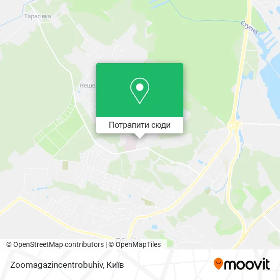 Карта Zoomagazincentrobuhiv