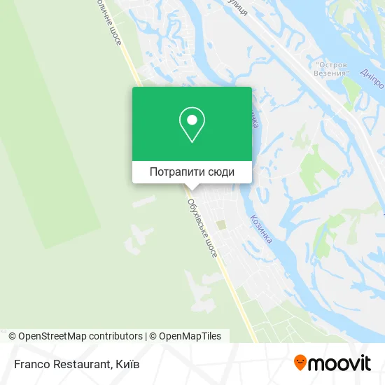 Карта Franco Restaurant