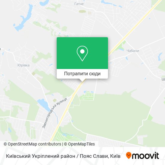 Карта Київський Укріплений район / Пояс Слави