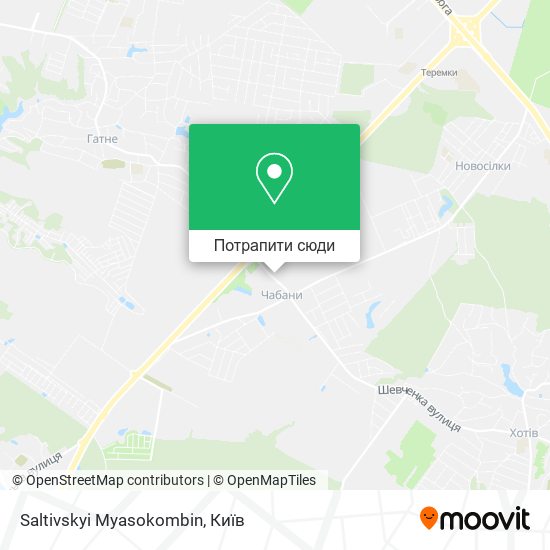 Карта Saltivskyi Myasokombin