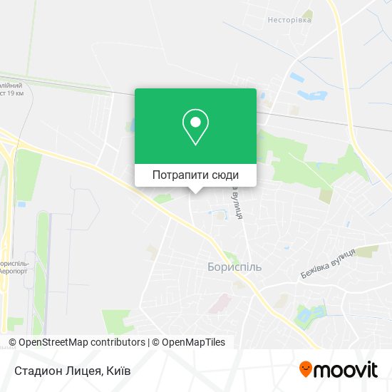 Карта Стадион Лицея