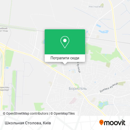 Карта Школьная Столова