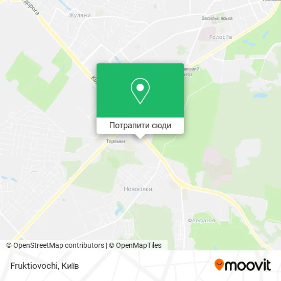 Карта Fruktiovochi