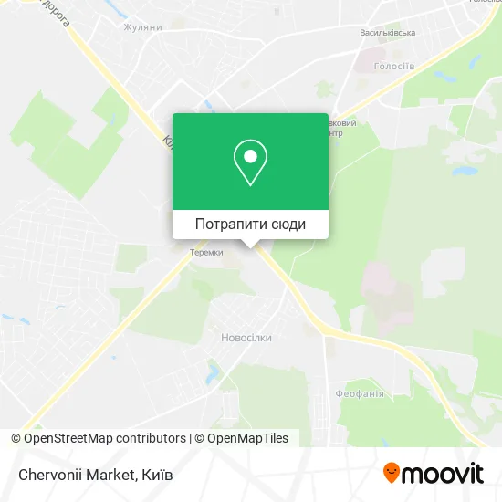 Карта Chervonii Market