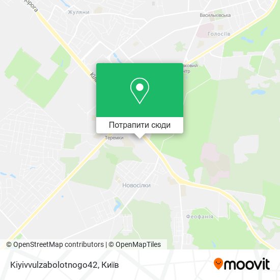 Карта Kiyivvulzabolotnogo42