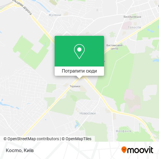 Карта Kocmo