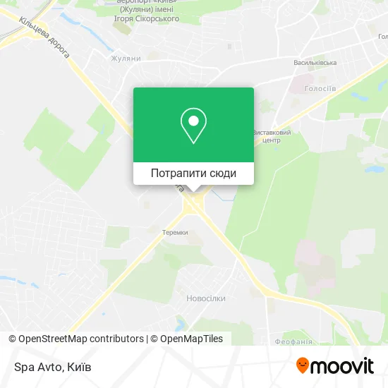 Карта Spa Avto